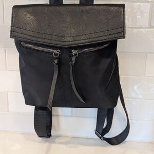 Botkier Black Leather Backpack